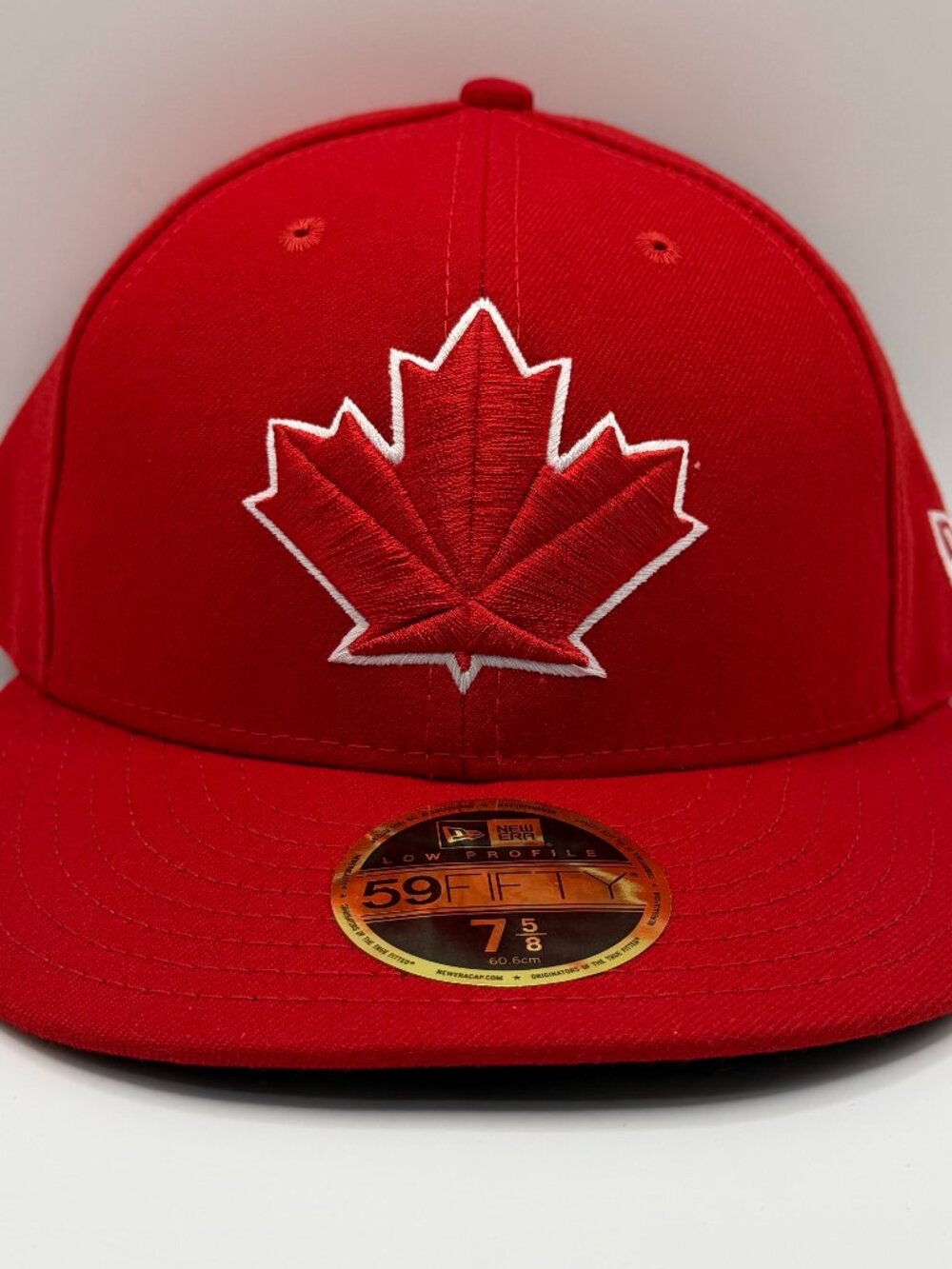 Toronto Blue Jays New Era 59FIFTY Low Profile Red Maple Leaf Cap Size 7 5/8